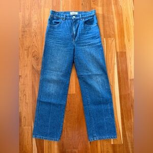 Reformation cowboy high-rise straight jeans. Size 26.